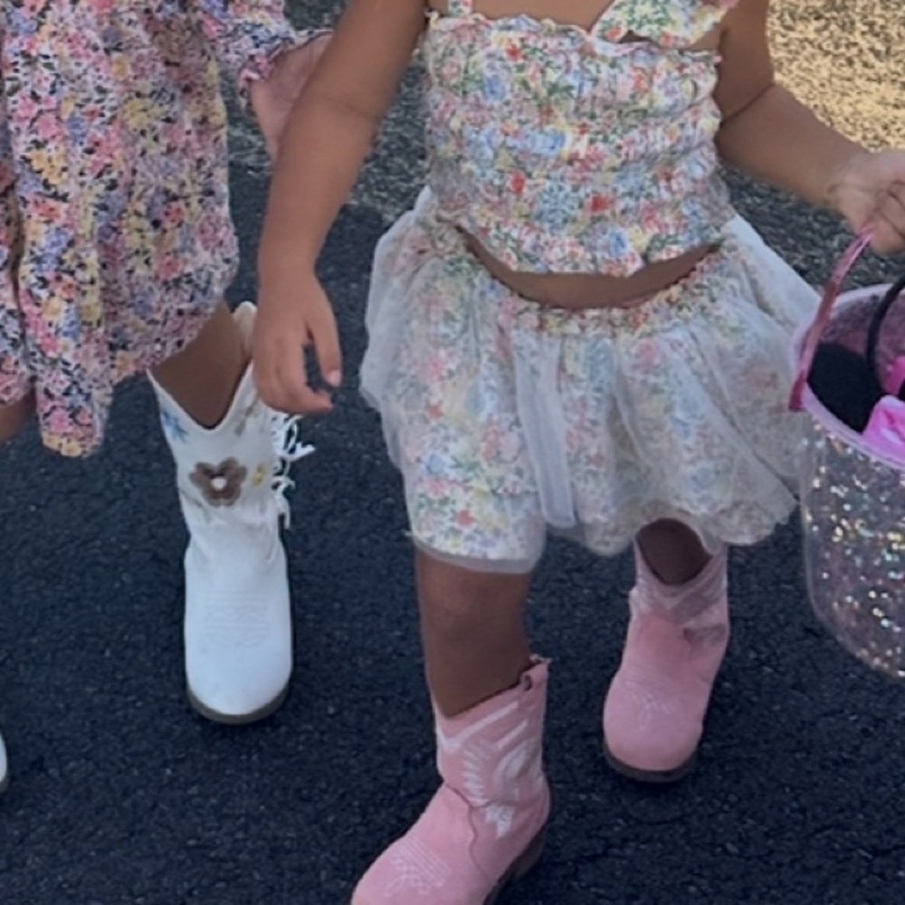 Old Navy Floral Tulle Skirt Set